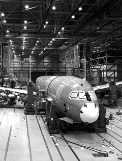 Airplane Being Built In Machine Shop